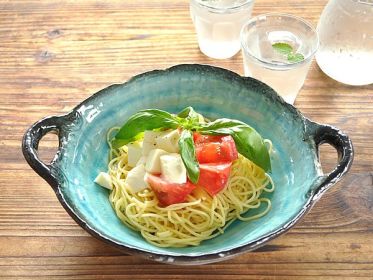 Blue Double Ear Plate Tableware