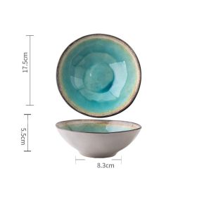 Retro Shaped Ceramic Bowls And Plates