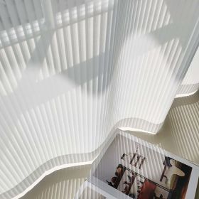 Vertical Blinds Vertical Dream White Curtain (Option: White-150cmx240cm punching)